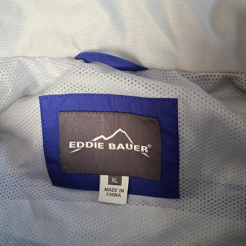 NWOT Eddie Bauer Women's Blue jacket weather edge waterproof sz.XL - Picture 6 of 15